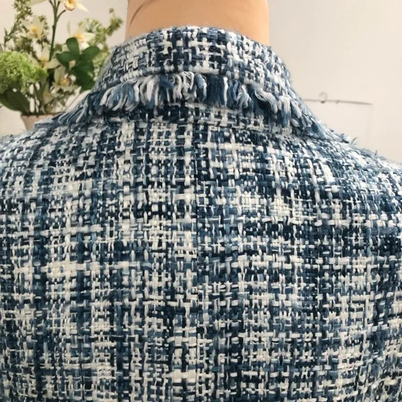 Chadwicks Blue and White Tweed Blazer - Picture 9 of 16